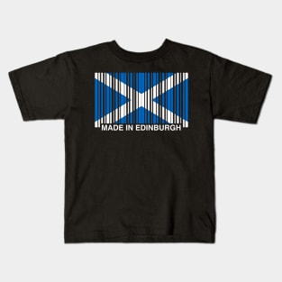 Made in Edinburgh Funny Scottish Flag Kids T-Shirt